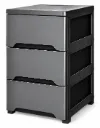 GAVETERO PORTOFINO 3 NIVELES NEGRO