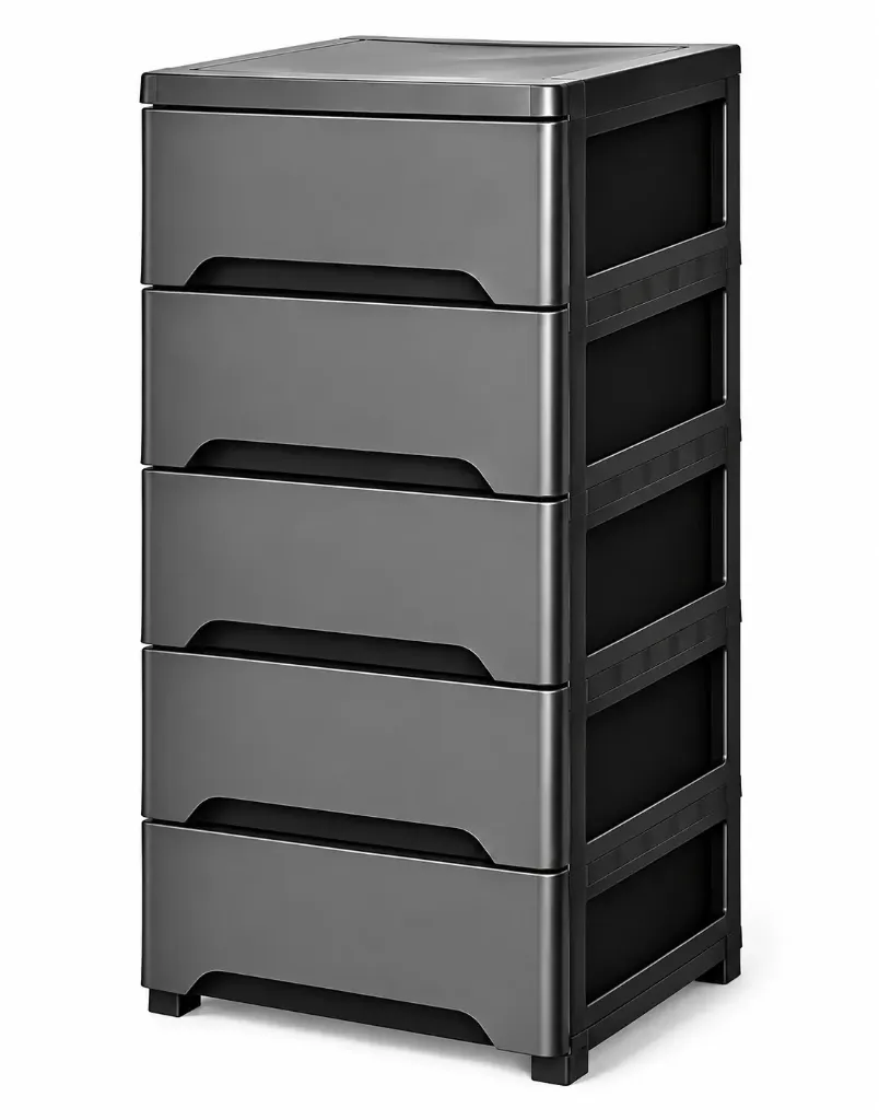 [10201422101] GAVETERO PORTOFINO 5 NIVELES NEGRO