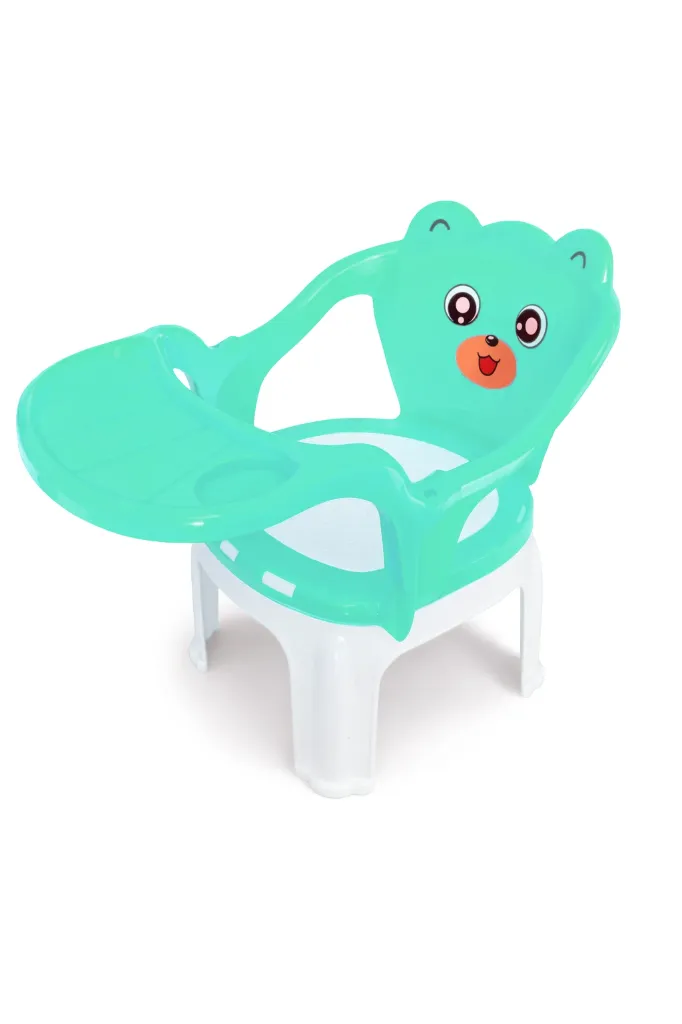 [PRI-013-V] SILLA COMEDOR INFANTIL OSITO VERDE