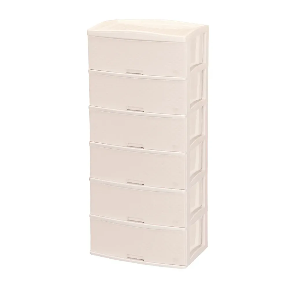 [CMX057000] COMODA KUSI RATAN 6 PISOS