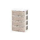 COMODA KUSI ROBLE 4 PISOS