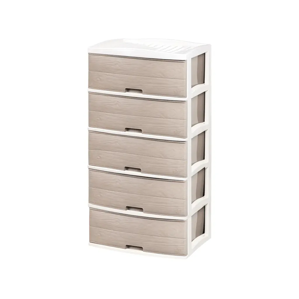 [CMX063400] COMODA KUSI ROBLE 5 PISOS