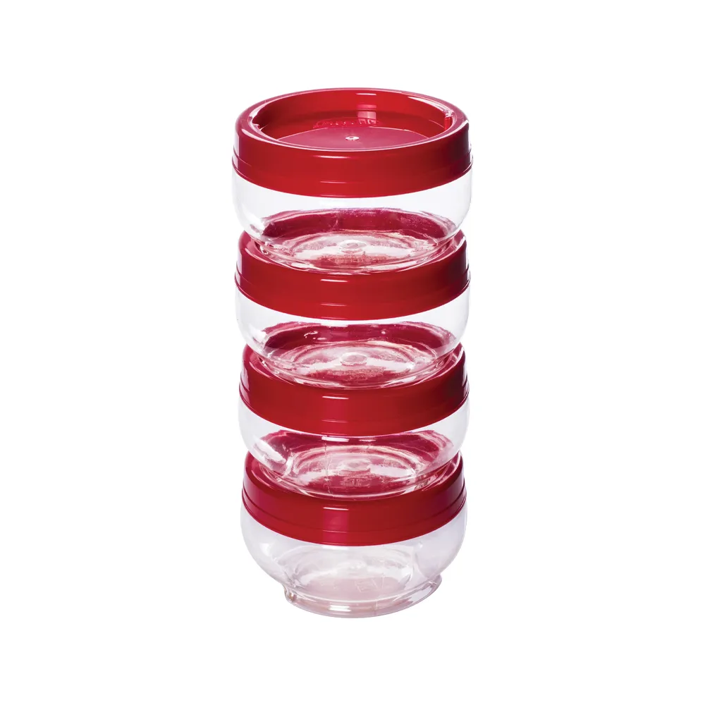 [6481] JUEGO ORGANIZADOR GIRA Y TRABA 4 PIEZAS (ROJO)