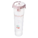 RECIPIENTE CON TAPA MEDIDORA (ROSA)