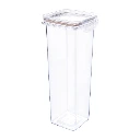 PORTA ALIMENTOS TRABA MAS CUADRADO CRISTAL 1.6L (BEIGE)