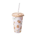 VASO CON PAJITA 500ML (FUN)