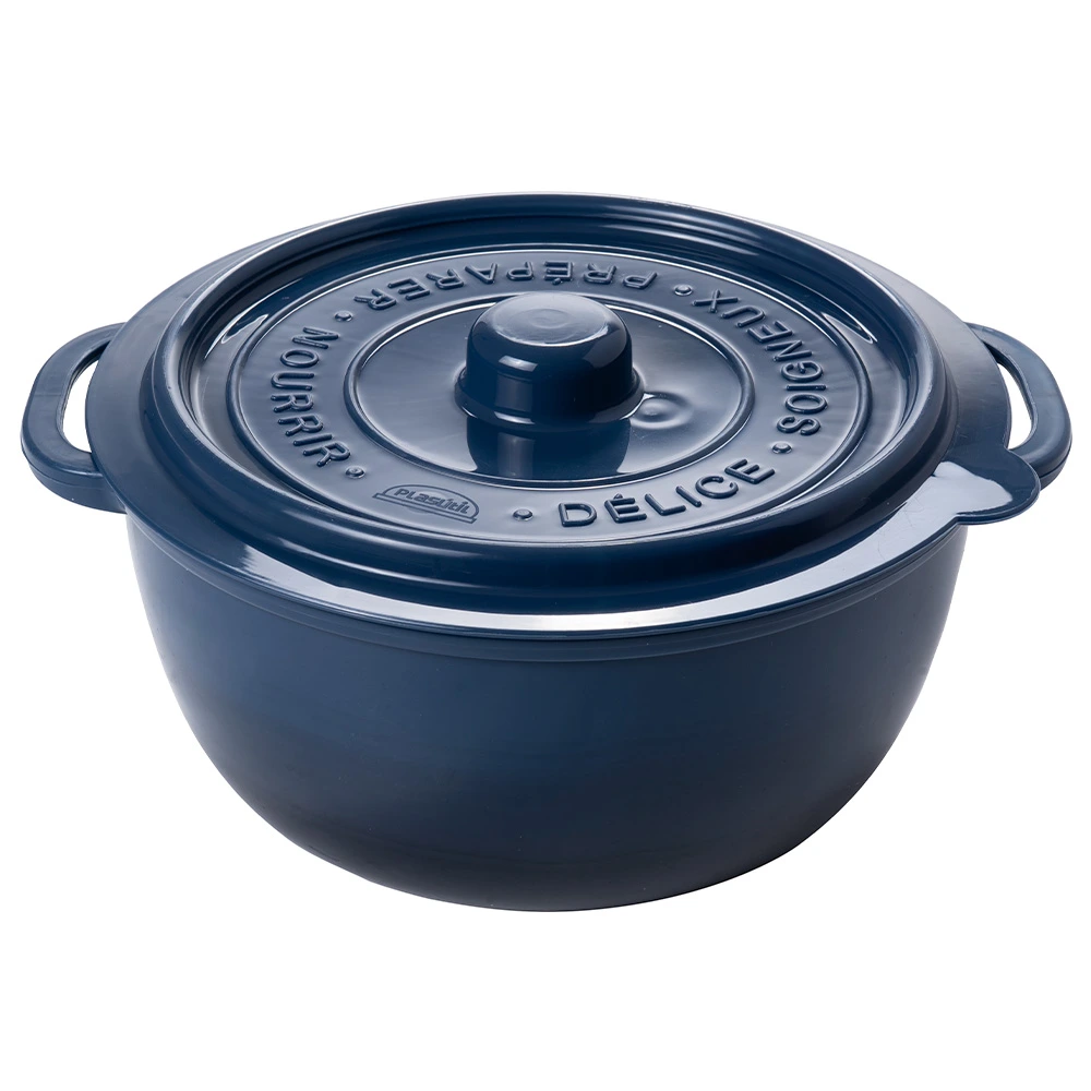 [18326] RECIPIENTE SUPREMO REDONDO 950 ML (AZUL)