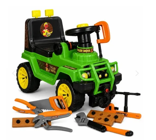 [PF937] JEEP MONTABLE TALLER MOVIL CON HERRAMIENTA BOY TOYS